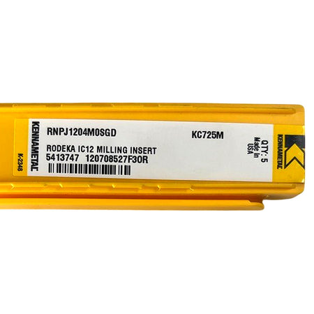 Kennametal RNPJ1204M0SGD carbide milling insert