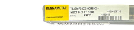 Kennametal T623MF080X100R6HX spiral flute machine tap