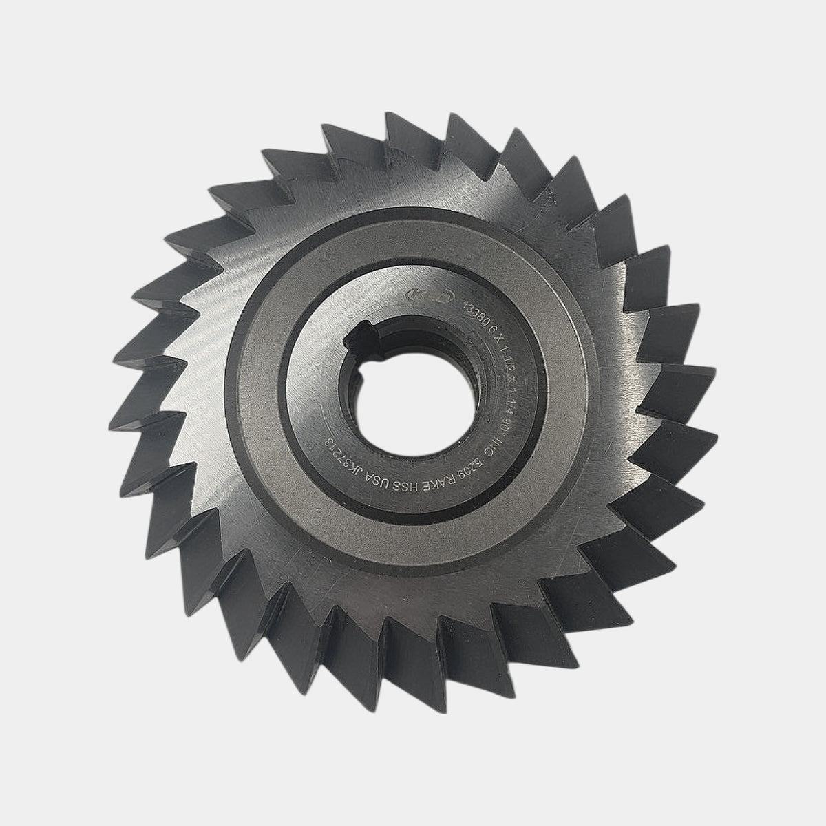 KEO 13380 6x1-1/2x1-1/4 90° HSS double angle milling cutter