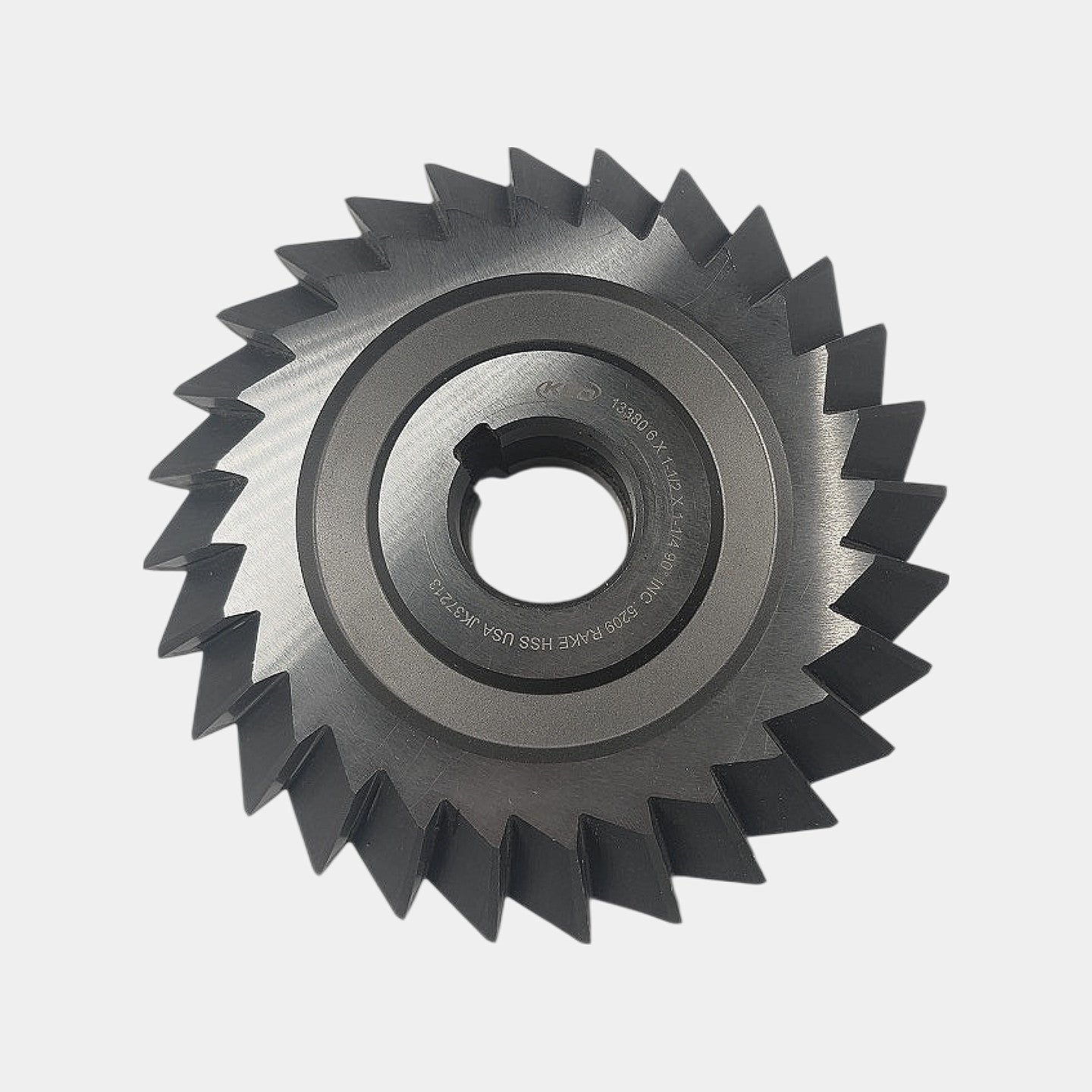 KEO 13380 6x1-1/2x1-1/4 90° HSS double angle milling cutter