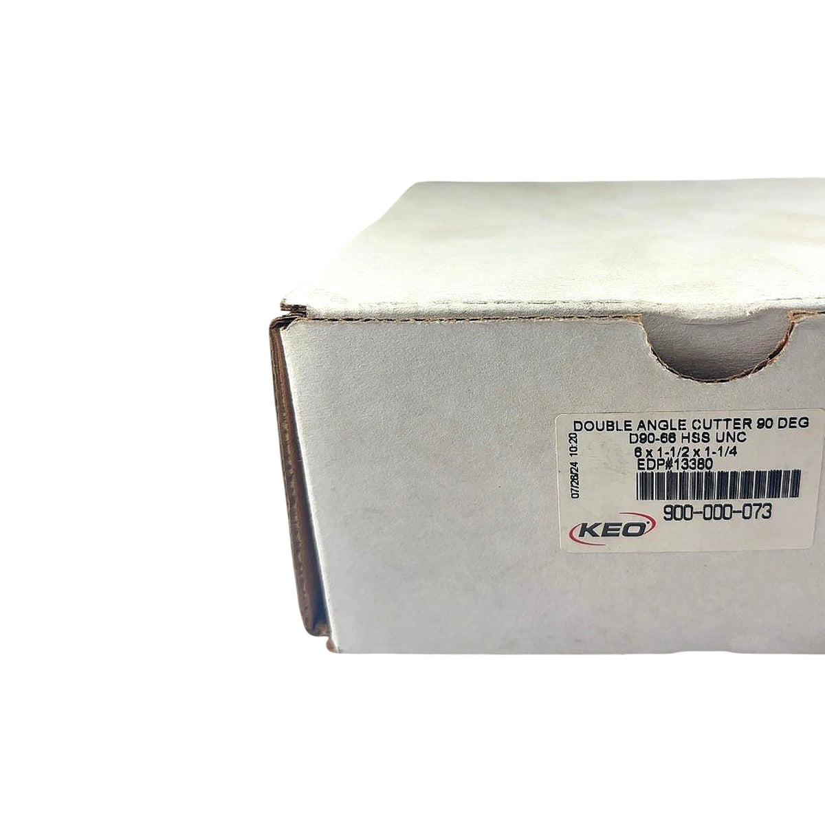 KEO 13380 6x1-1/2x1-1/4 90° HSS double angle milling cutter