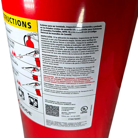 Kidde PRO-20MP-1 dry chemical fire extinguisher