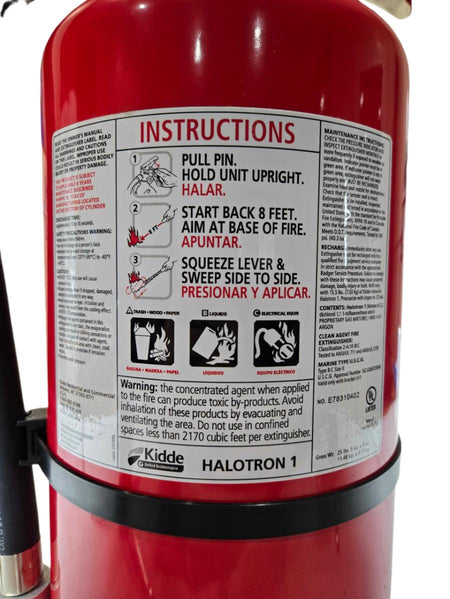 Kidde PROPLUS15.5HM clean agent fire extinguisher