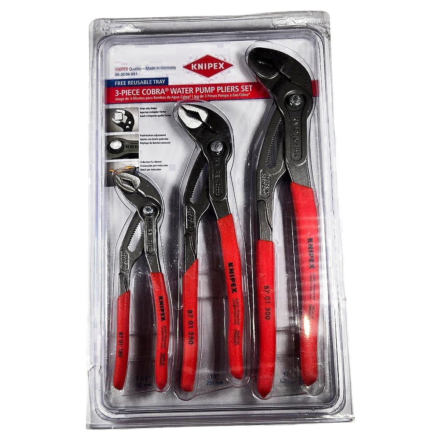 Knipex 00 20 06 US1 water pump pliers set