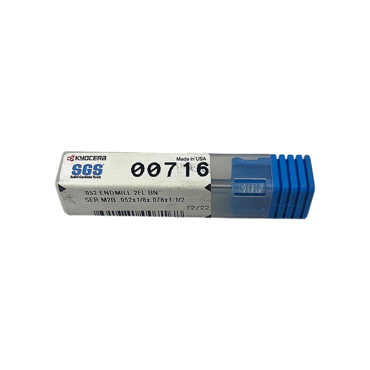 Kyocera SGS 00716 miniature ball nose end mill