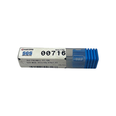 Kyocera SGS 00716 miniature ball nose end mill