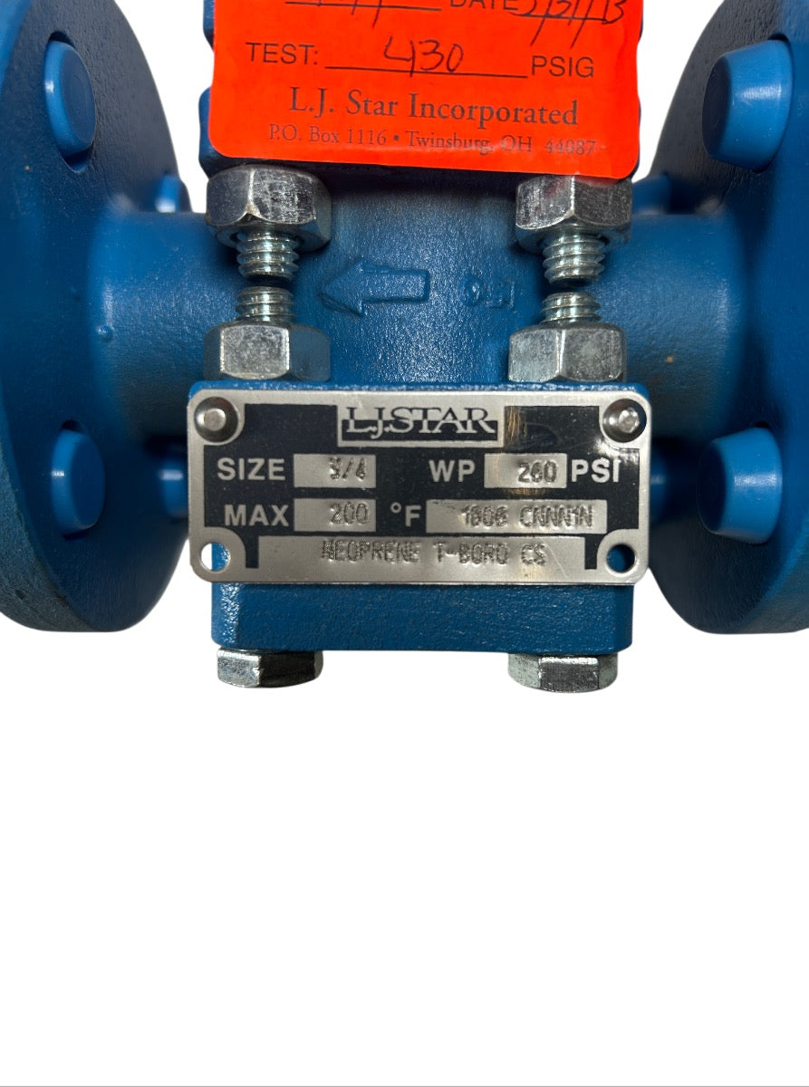 L.J. Star 1806 CNNN1N flanged sight flow indicator