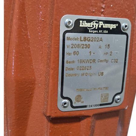 Liberty Pumps LSG202A submersible sewage grinder pump