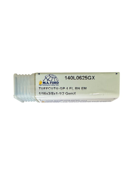 M.A. Ford 140L0625GX 1/16x3/8x1-1/2 4FL GemX carbide ball nose end mill