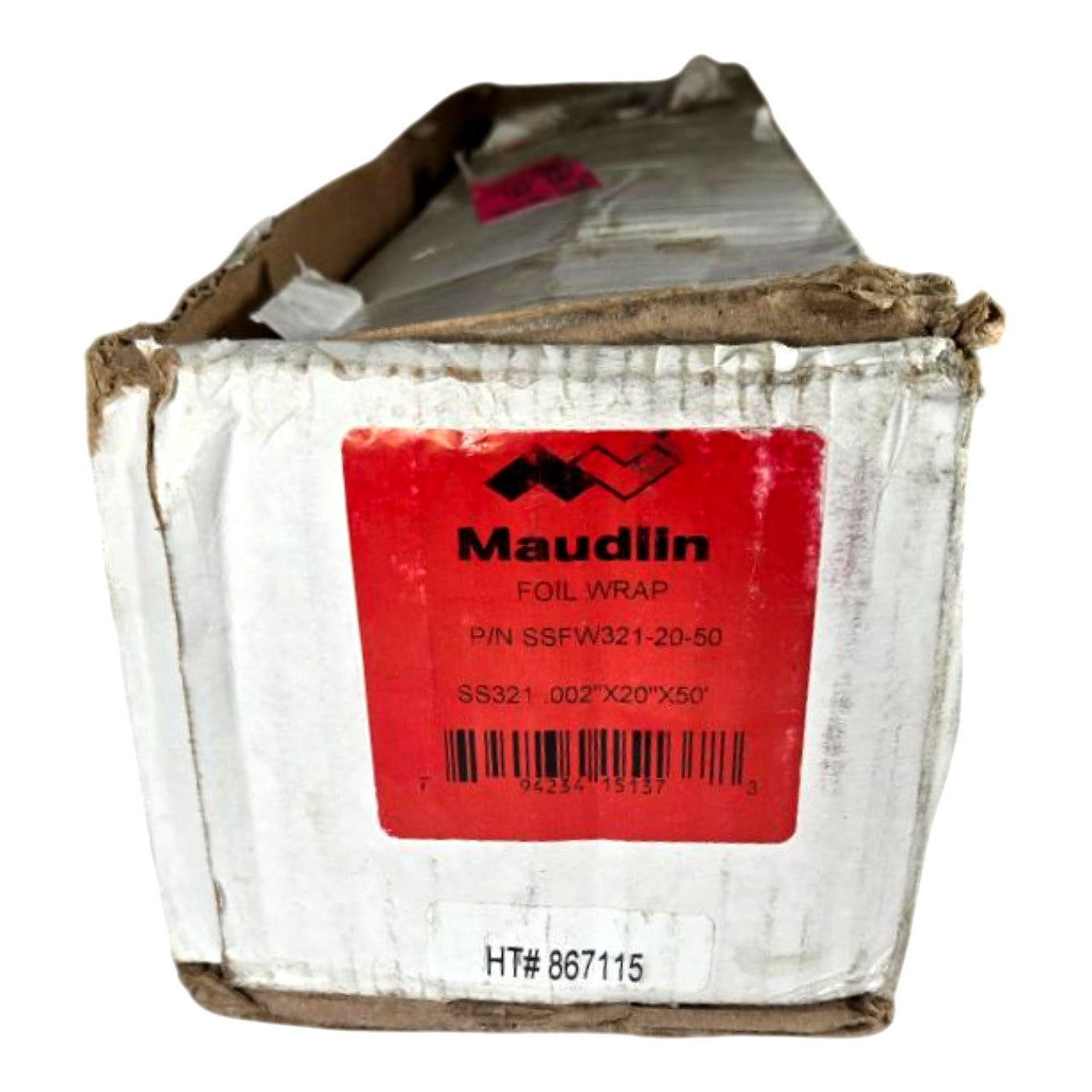 Maudlin SSFW321-20-50 Stainless Steel Foil Roll