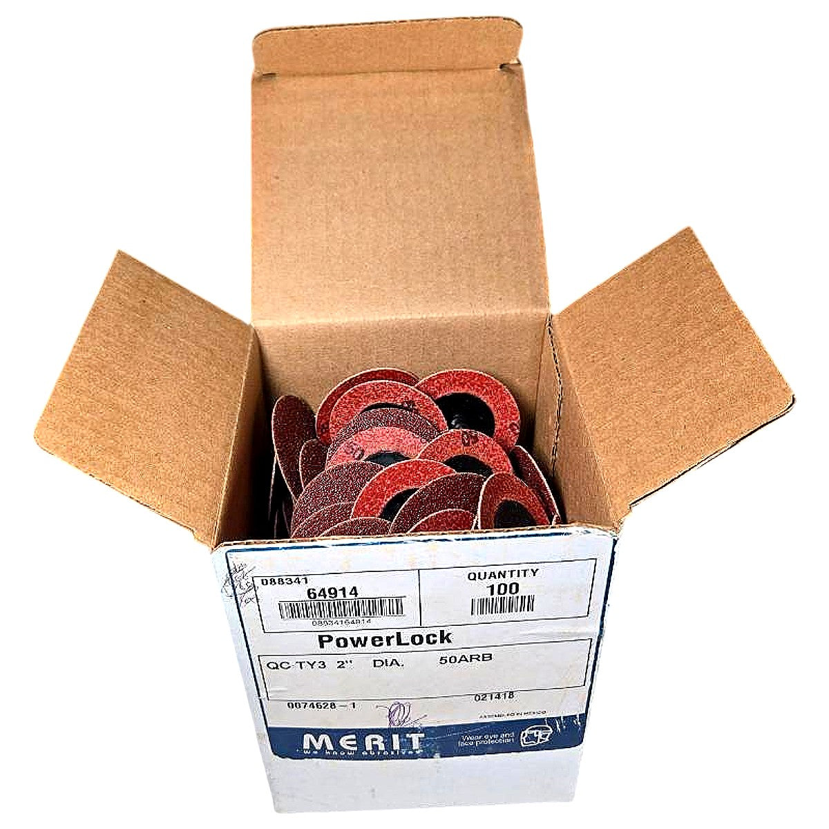 Merit 08834164914 Quick-Change Sanding Disc