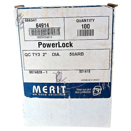 Merit 08834164914 Quick-Change Sanding Disc