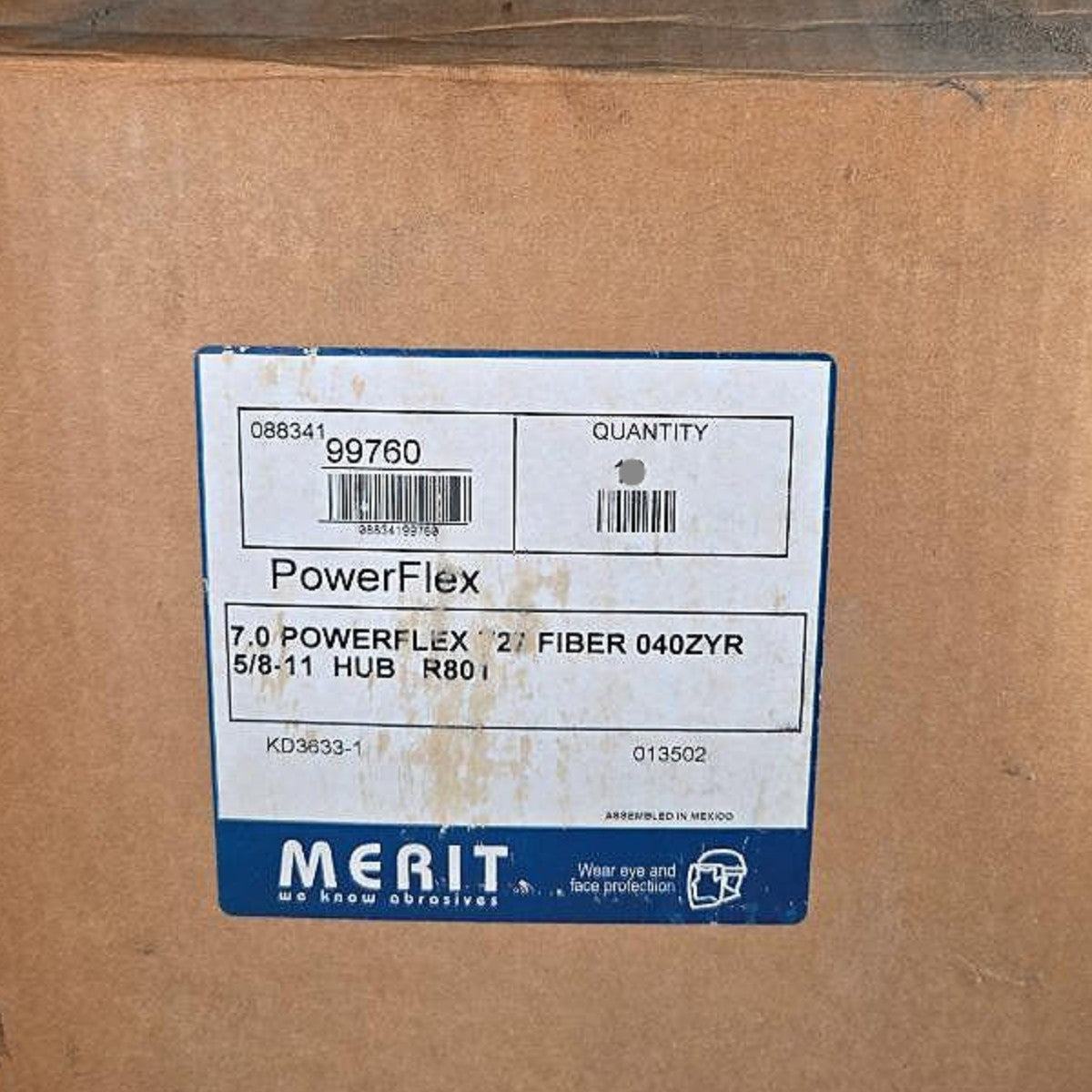 Merit 99760 zirconia flap disc