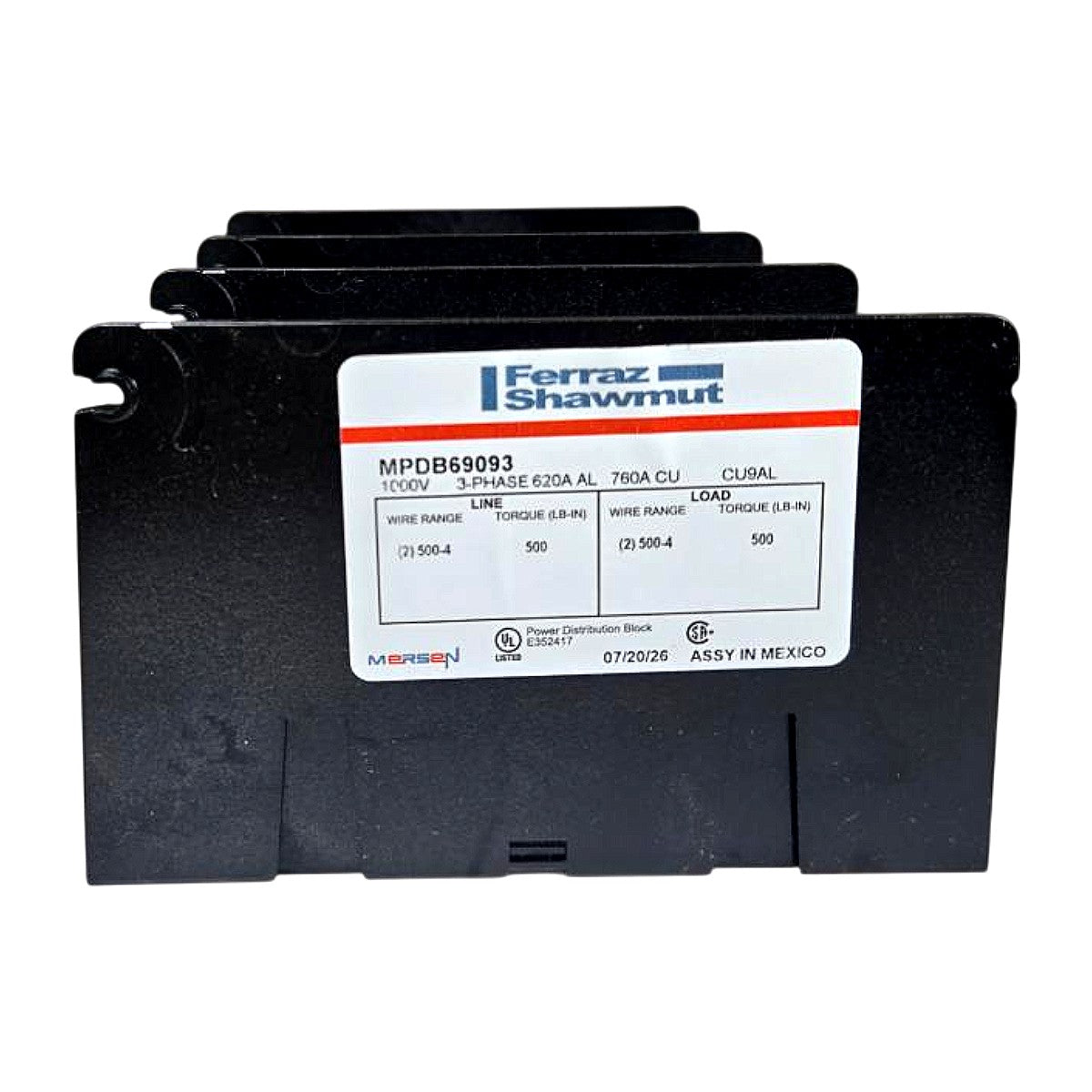 MERSEN MPDB69093 Power Distribution Block