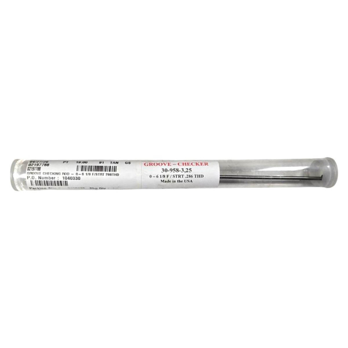 Metal 30-958-3,25 groove checking rod