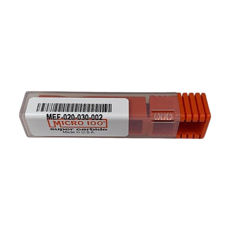 Micro 100 MEF-020-030-002 0.020in 2-Flute carbide end mill