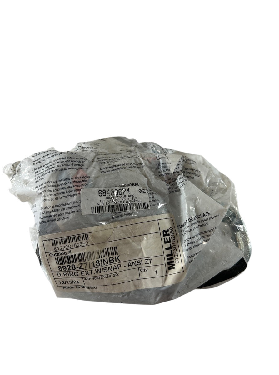 Miller 8928-Z7/18INBK D-ring web extension