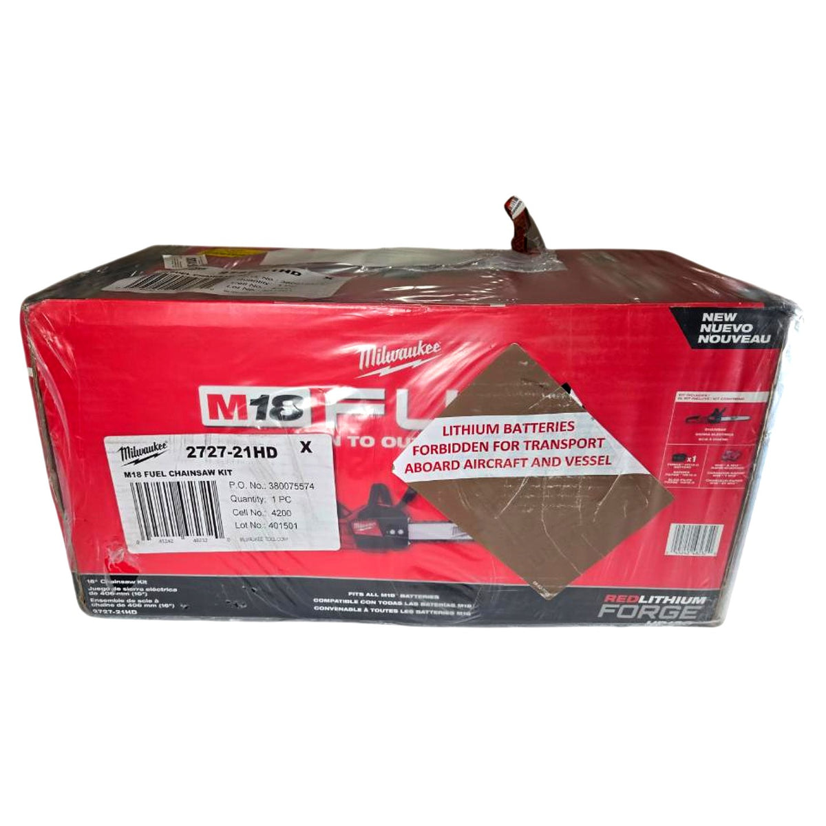 Milwaukee 2727-21HD cordless chainsaw kit