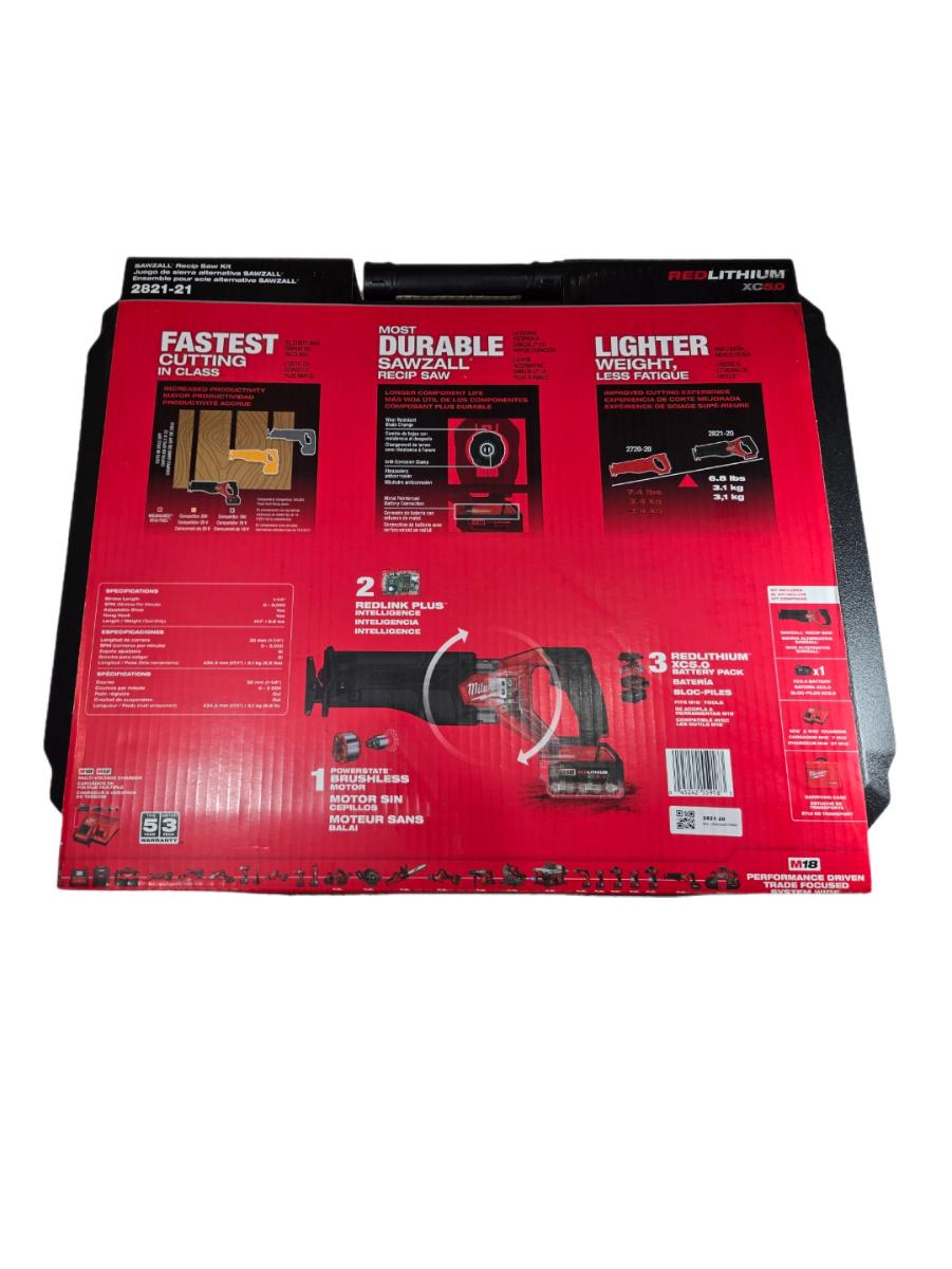Milwaukee 2821-21 cordless reciprocating saw kit