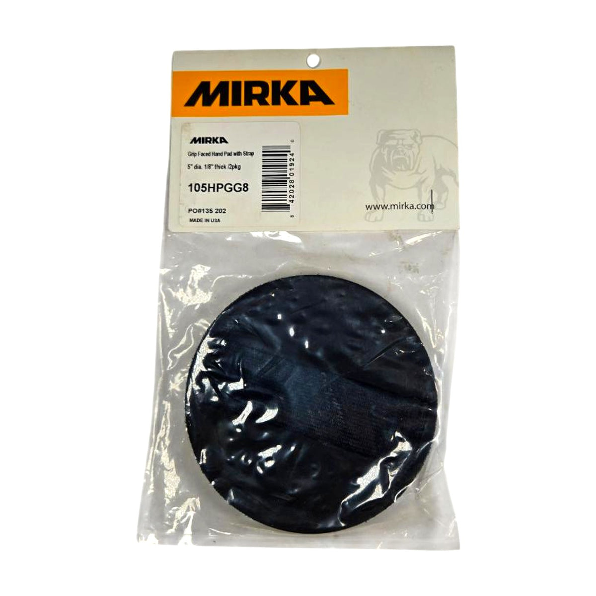 Mirka 105HPGG8 Grip Hand Sanding Pad