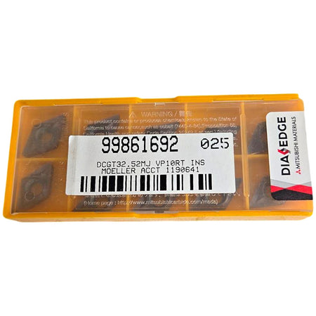 Mitsubishi DCGT11T308-MJ carbide turning insert