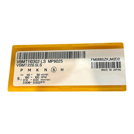 Mitsubishi VBMT110302-LS carbide turning insert