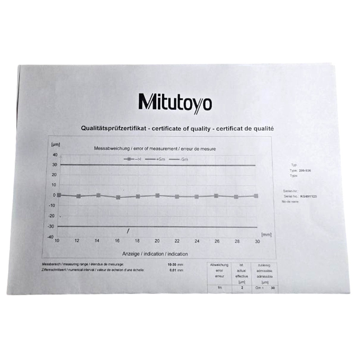 Mitutoyo 209-936 electronic caliper gauge