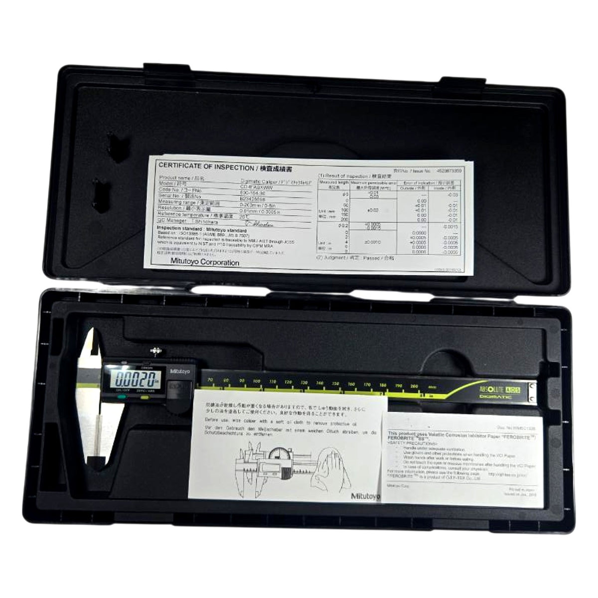 Mitutoyo 500-164-30 digital vernier caliper