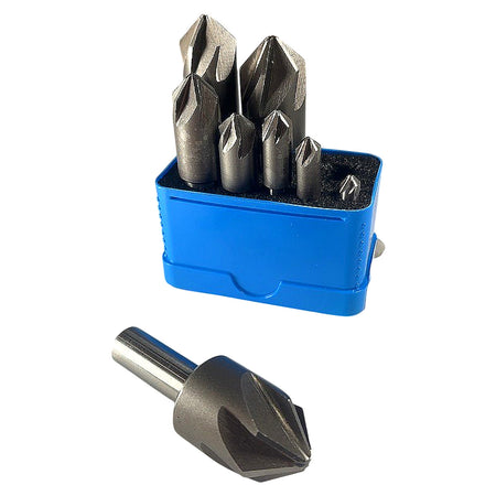 MSC Chatterless 8 Pc HSS HSS countersink set
