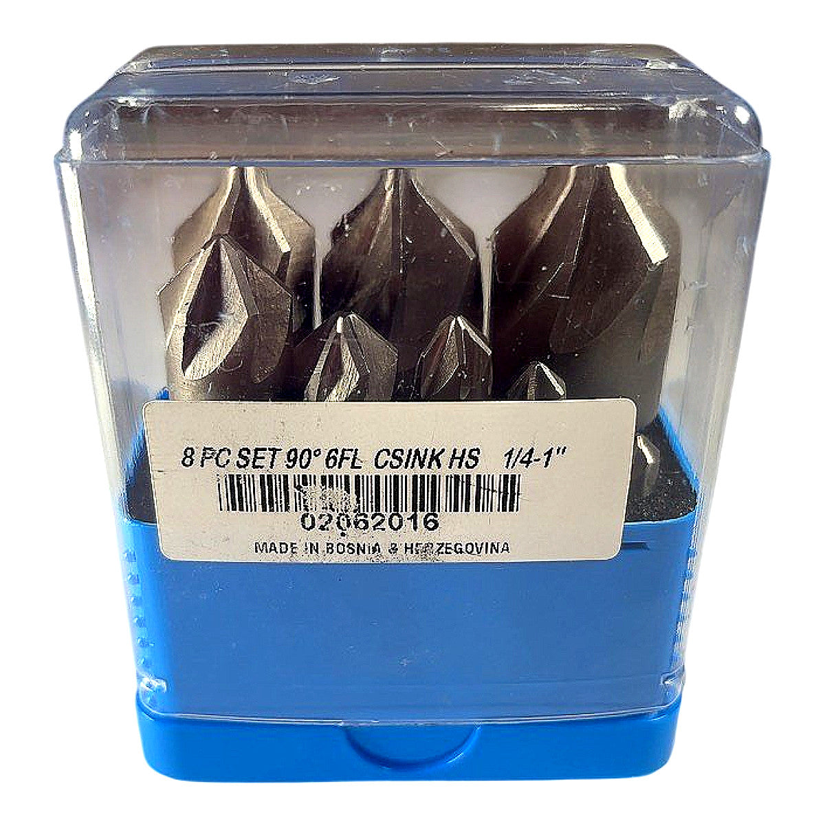MSC Chatterless 8 Pc HSS HSS countersink set