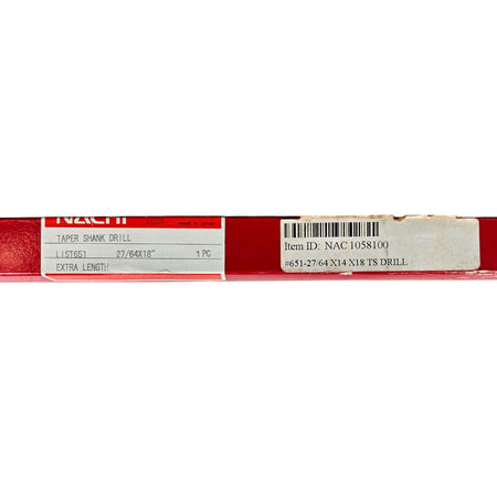Nachi 1058100 taper shank drill bit