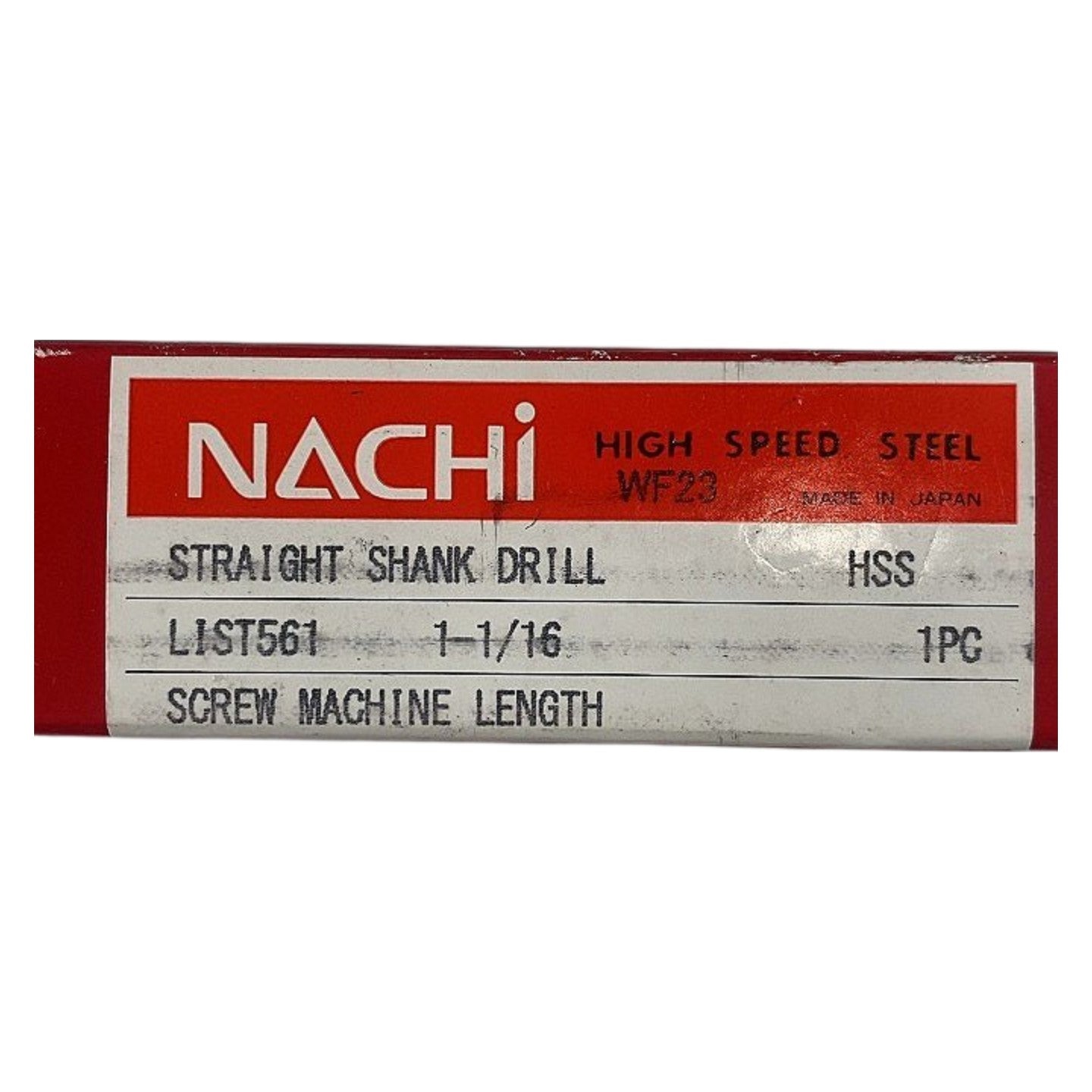 Nachi 1266103 HSS straight shank drill bit