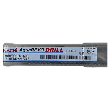 Nachi AQRVD0H8D1600 carbide coolant-through drill