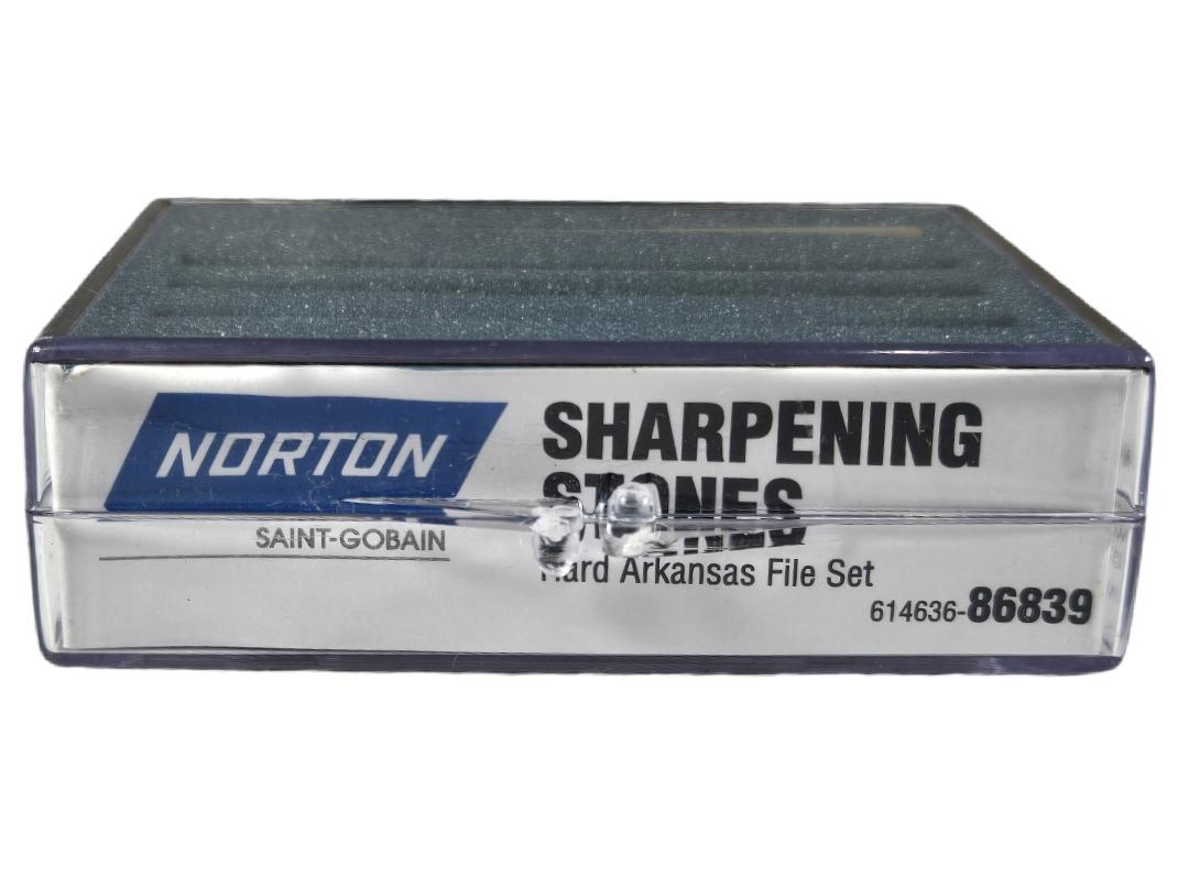 Norton 61463686839 Arkansas sharpening file set