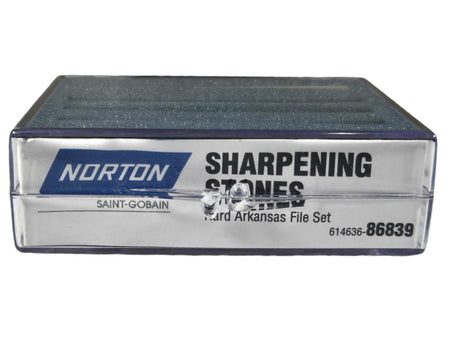 Norton 61463686839 Arkansas sharpening file set