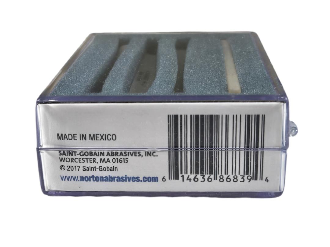 Norton 61463686839 Arkansas sharpening file set