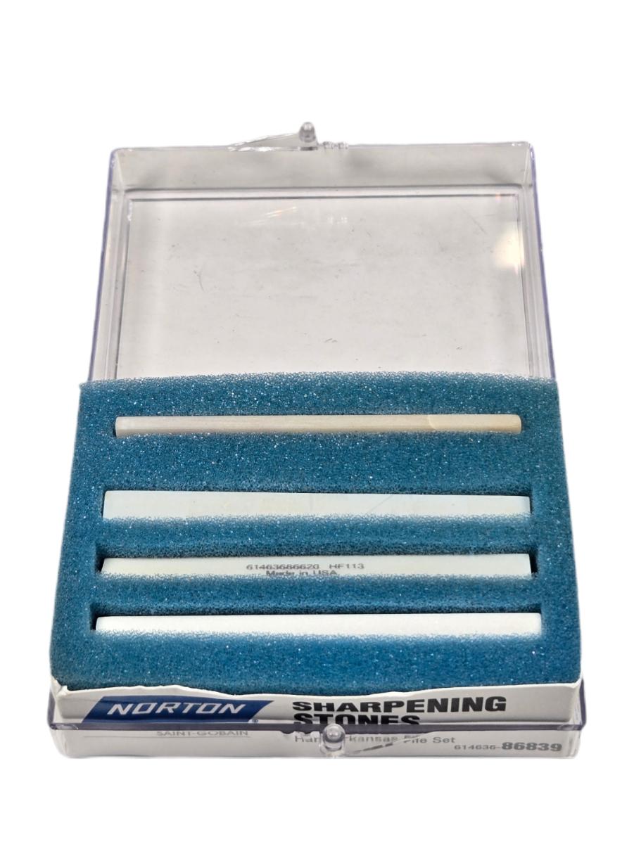 Norton 61463686839 Arkansas sharpening file set
