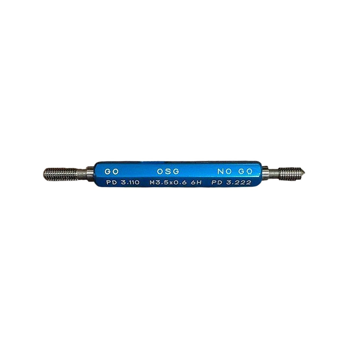 OSG M3.5x0.6 6H Go/No-Go Double-End thread plug gauge