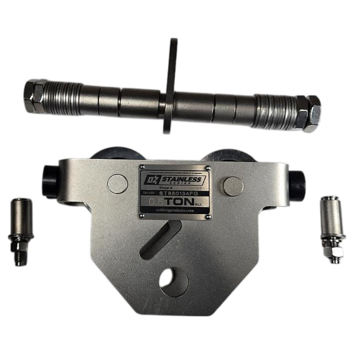 OZ Lifting Products OZSS05PBT stainless steel push beam trolley