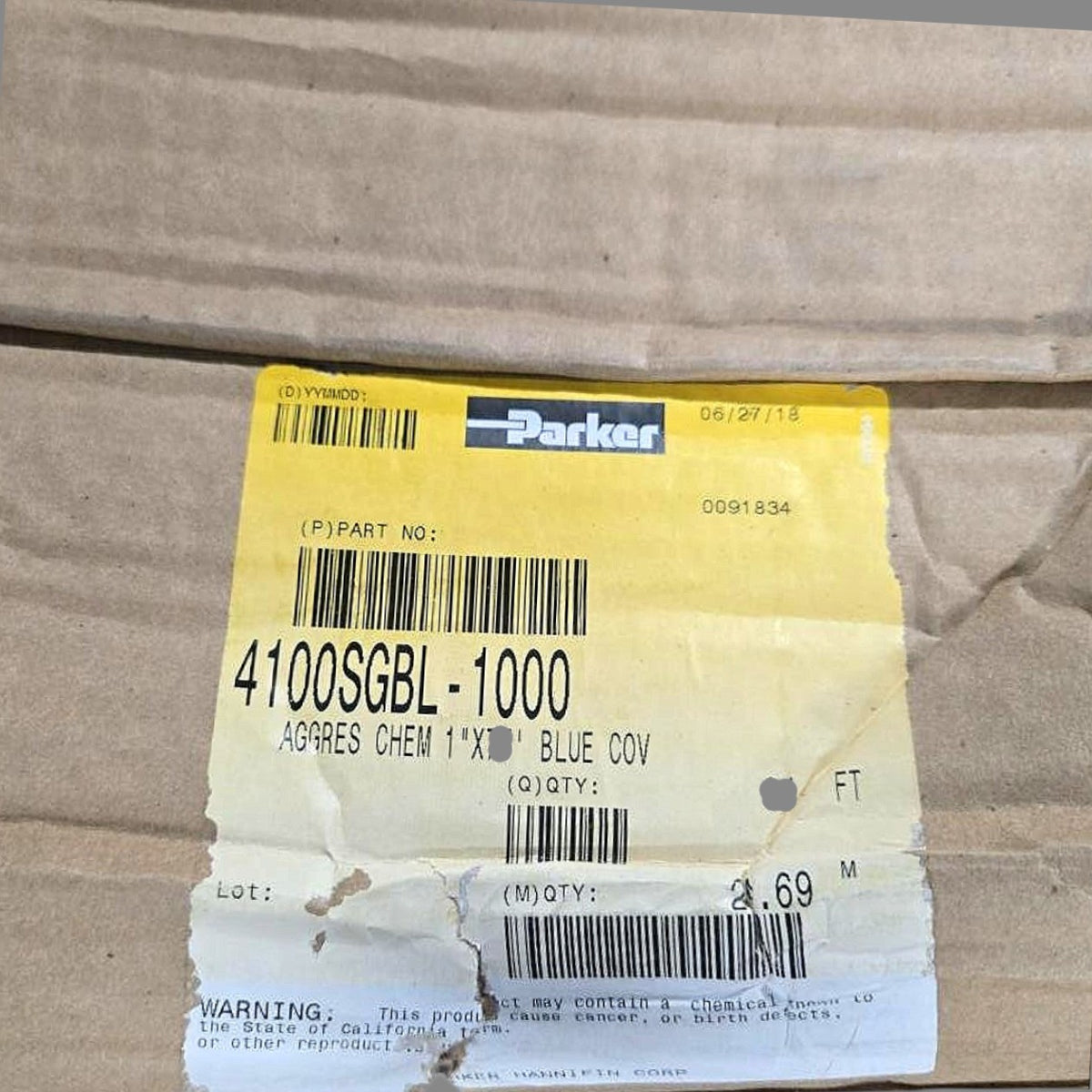 Parker 4100SGBL-1000 chemical transfer hose