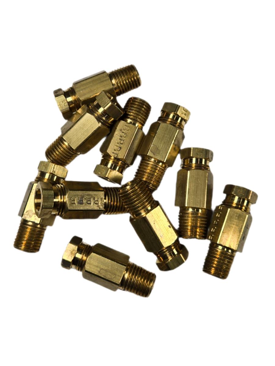 Parker 68HD-6-4 brass compression male connector