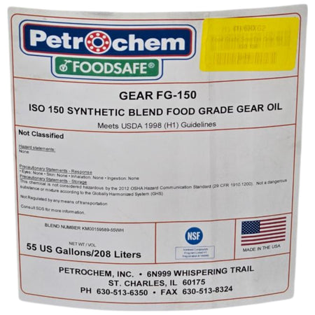 PetroChem FG-150-055 food grade gear oil drum