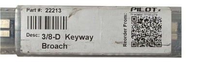 Pilot 22213 keyway broach