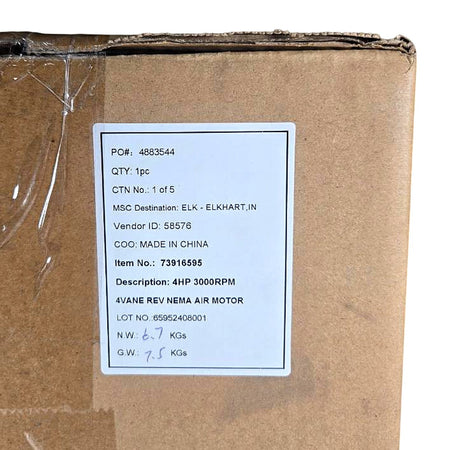 Pro Source HX6AM-F114.3-158 vane air motor