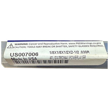 ProMax US007006 carbide end mill