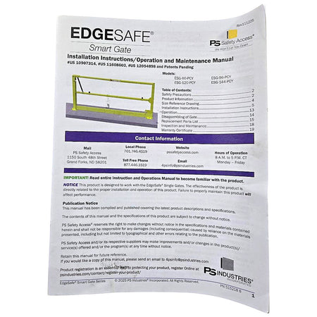 PS Safety Access ESG-96-PCY self-closing safety gate