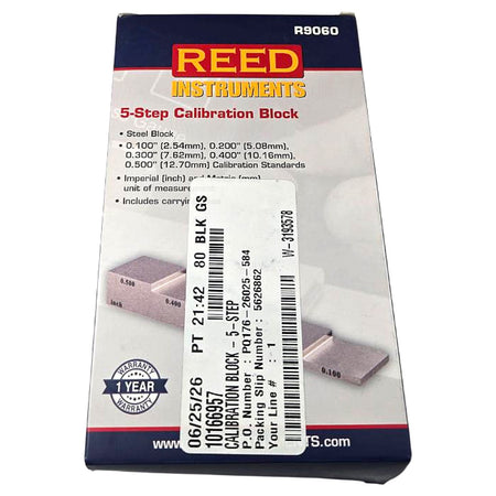 Reed Instruments R9060 5-Step Calibration Block