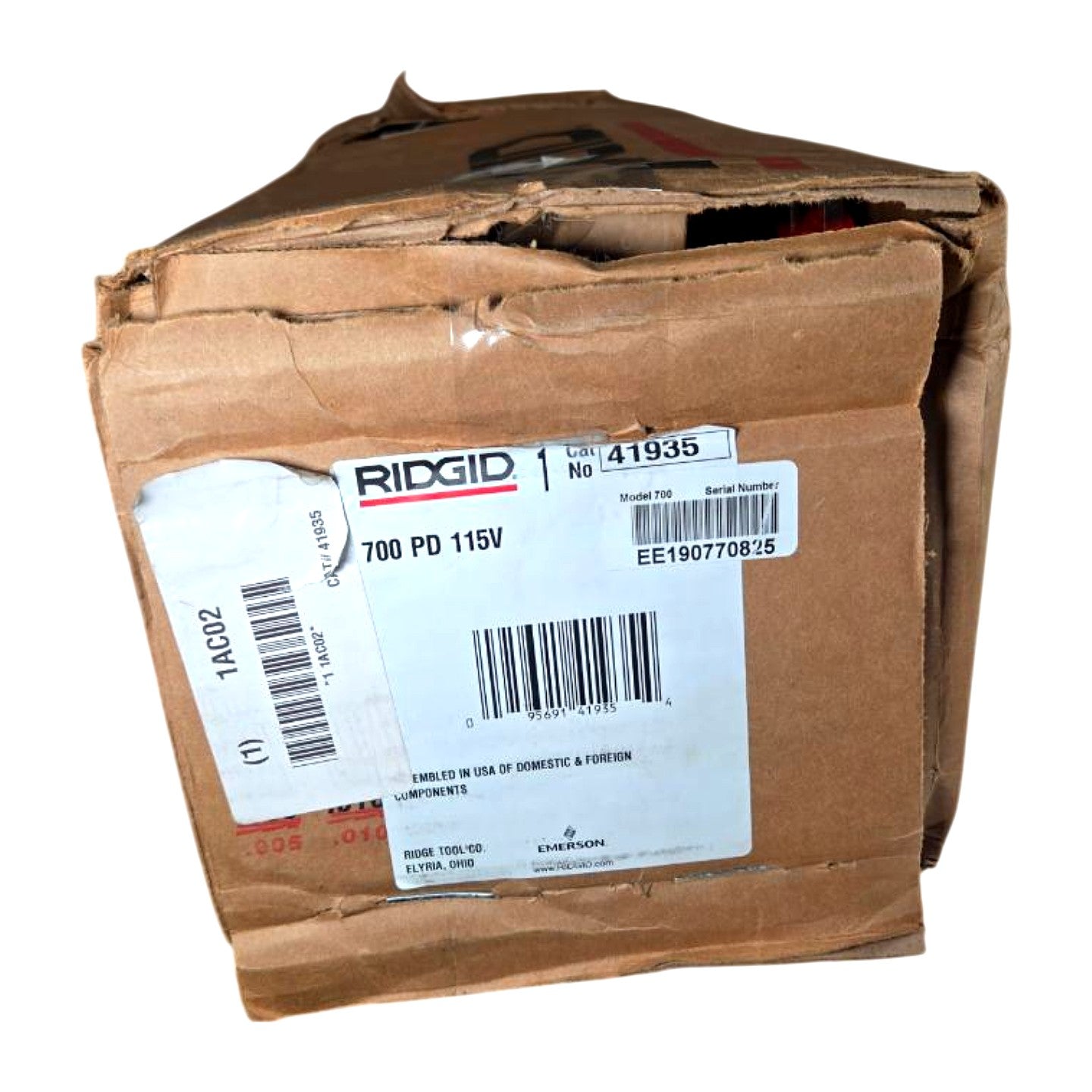 Ridgid 41935 electric pipe threading machine