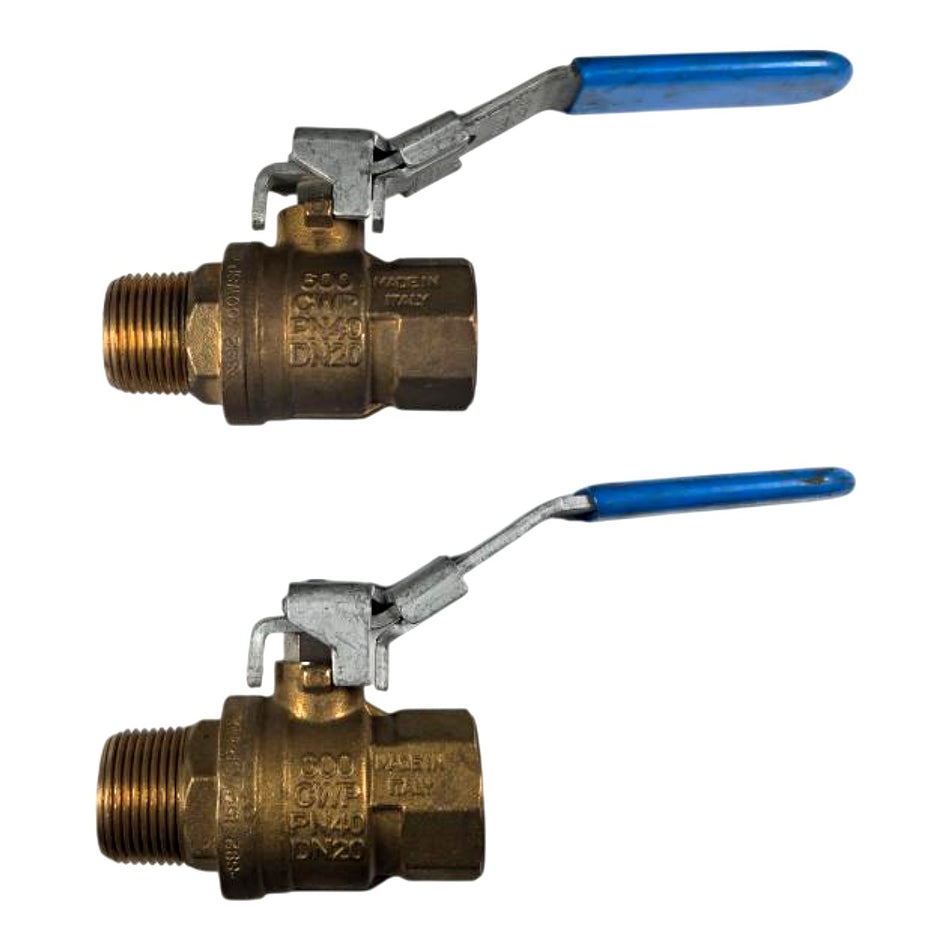 Rub Inc 113655 3/4" brass ball valve