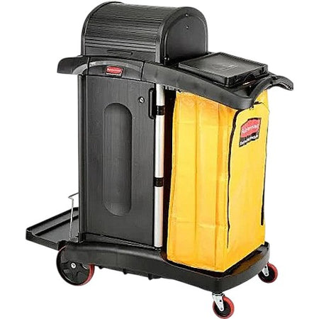 Rubbermaid FG9T7500BLA Janitorial Housekeeping Cart